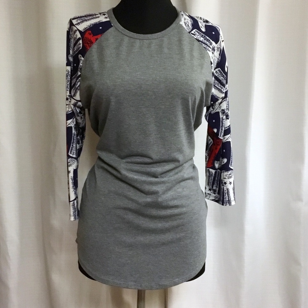 LuLaRoe Americana Randy Top - Picture 1 of 6